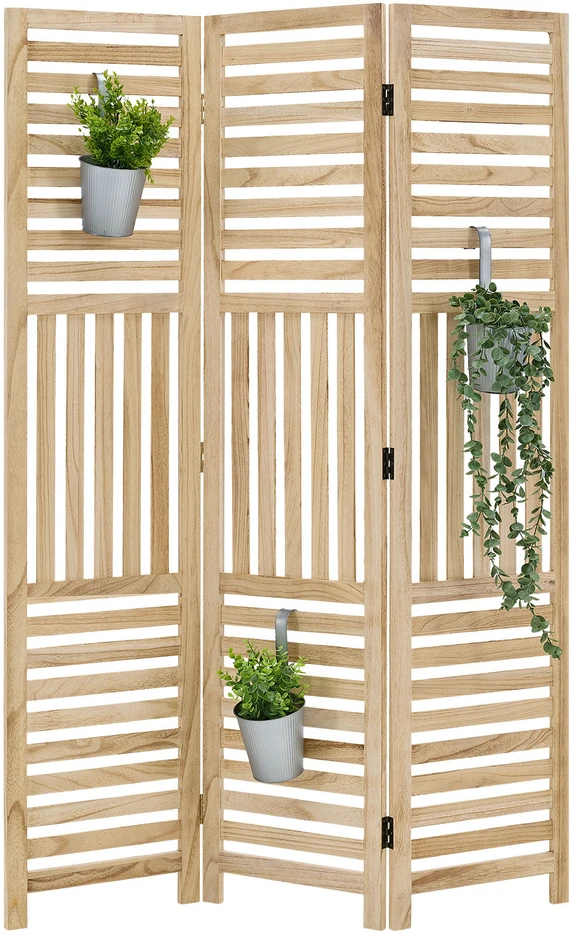 Homestyle4U Kambario pertvara, 120x2x170 cm, ruda