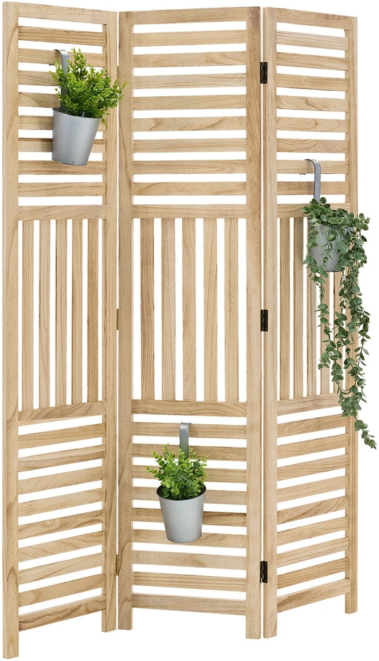 Homestyle4U Kambario pertvara, 120x2x170 cm, ruda