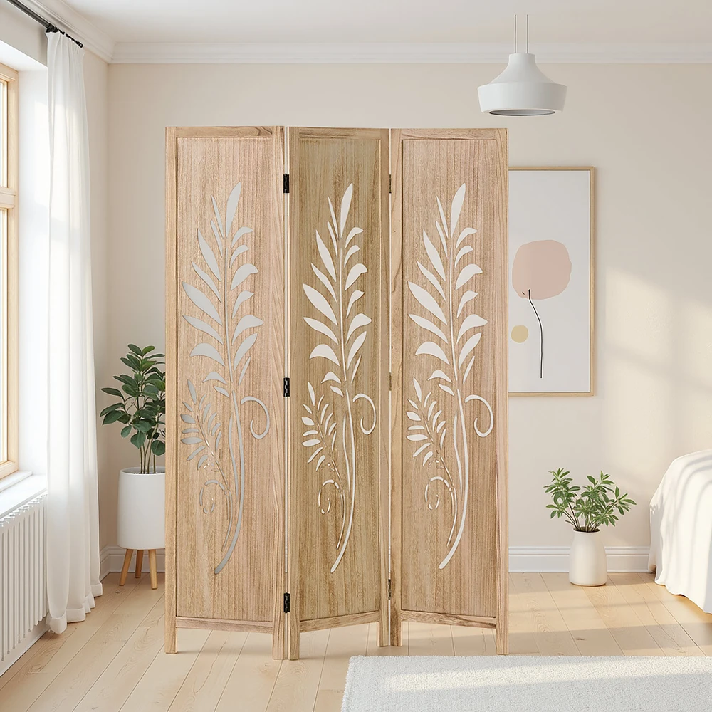 Homestyle4U Kambario pertvara, 120x2x170 cm, ruda
