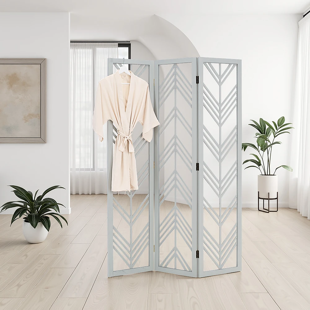 Homestyle4U Kambario pertvara, 120x2x170 cm, pilka