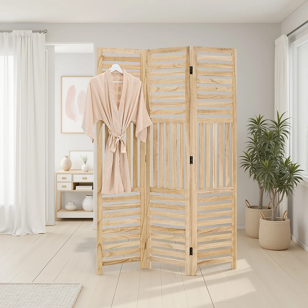Homestyle4U Kambario pertvara, 120x2x170 cm, ruda