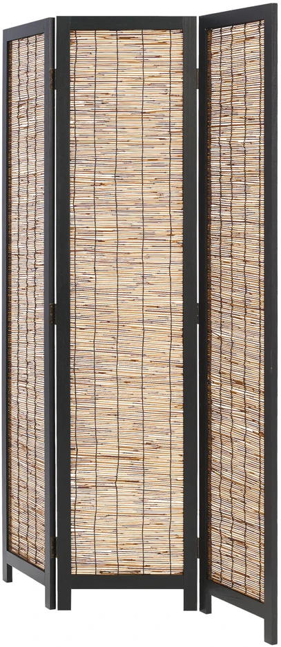 Homestyle4U Kambario pertvara, 120x2x170 cm, juoda ir ruda
