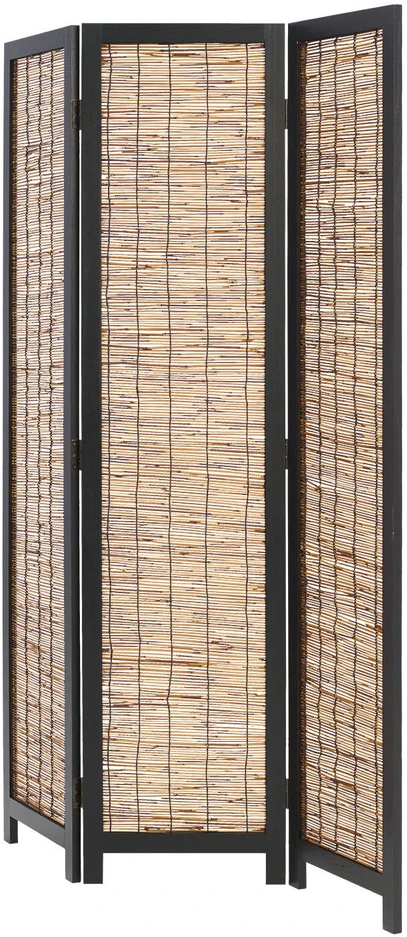 Homestyle4U Kambario pertvara, 120x2x170 cm, juoda ir ruda