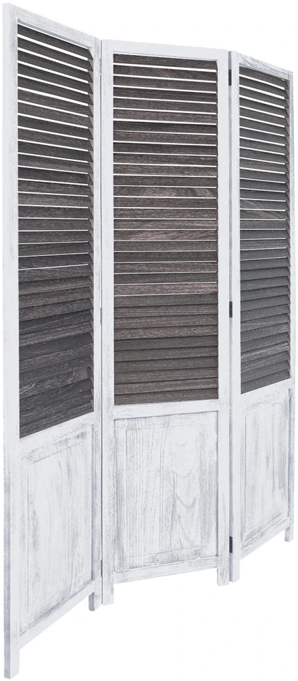 Homestyle4U Kambario pertvara, 120x2x170 cm, ruda, balta