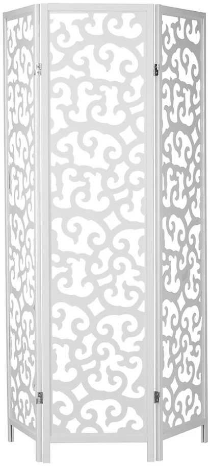 Homestyle4U Kambario pertvara, 130x2.2x175 cm, balta