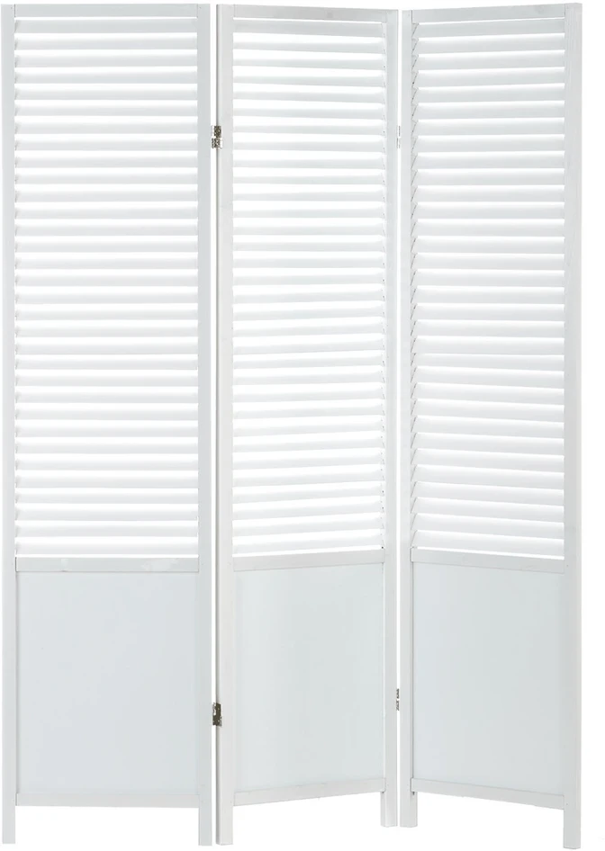Homestyle4U Kambario pertvara, 130x2,2x175 cm, balta