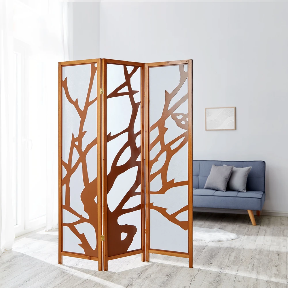 Homestyle4U Kambario pertvara, 130x2.2x175 cm, ruda