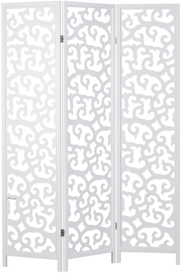Homestyle4U Kambario pertvara, 130x2.2x175 cm, balta