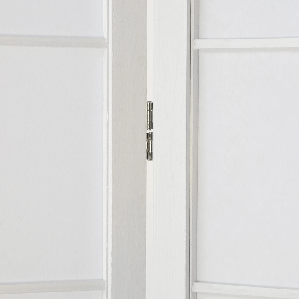 Homestyle4U Kambario pertvara, 132x2.2x175 cm, balta