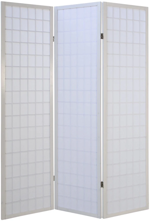 Homestyle4U Kambario pertvara, 132x2,2x175 cm, balta