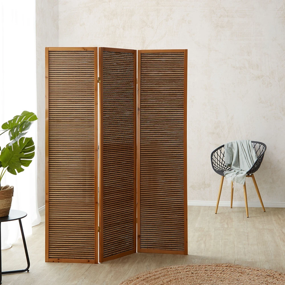 Homestyle4U Kambario pertvara, 132x2,2x175 cm, ruda