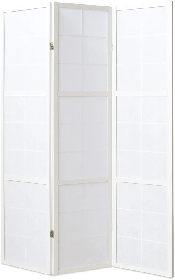 Homestyle4U Kambario pertvara, 132x2.2x175 cm, balta