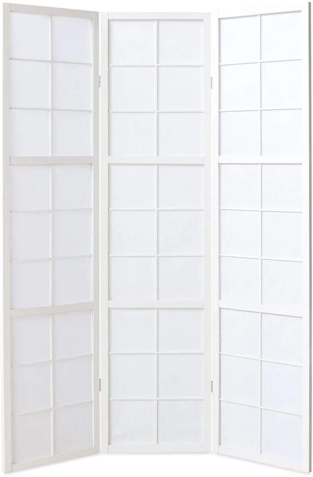 Homestyle4U Kambario pertvara, 132x2.2x175 cm, balta