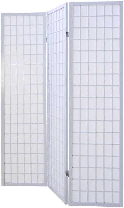 Homestyle4U Kambario pertvara, 132x2,2x175 cm, balta