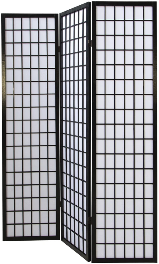 Homestyle4U Kambario pertvara, 132x2.2x175 cm, juoda