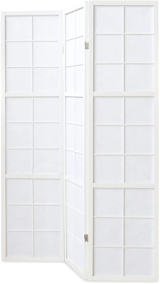 Homestyle4U Kambario pertvara, 132x2.2x175 cm, balta