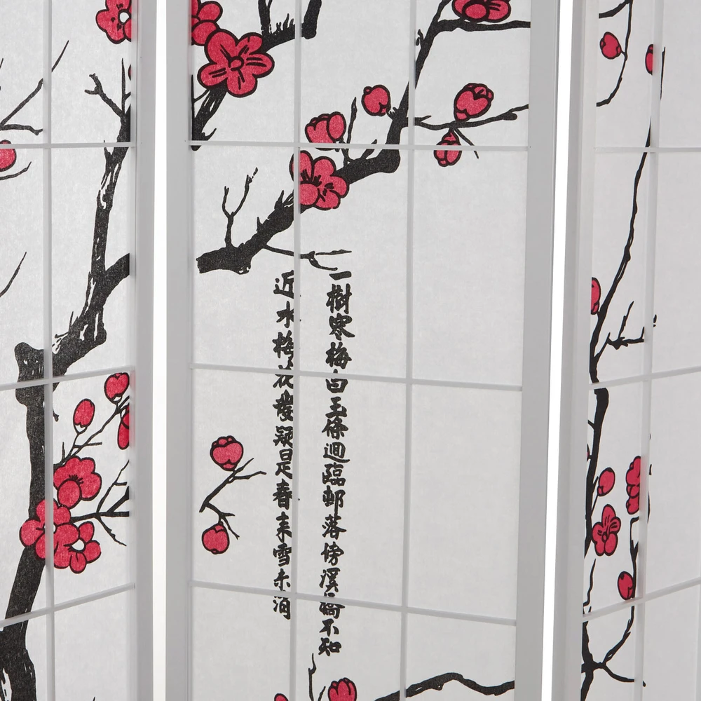 Homestyle4U Kambario pertvara, 132x2.2x179 cm, balta