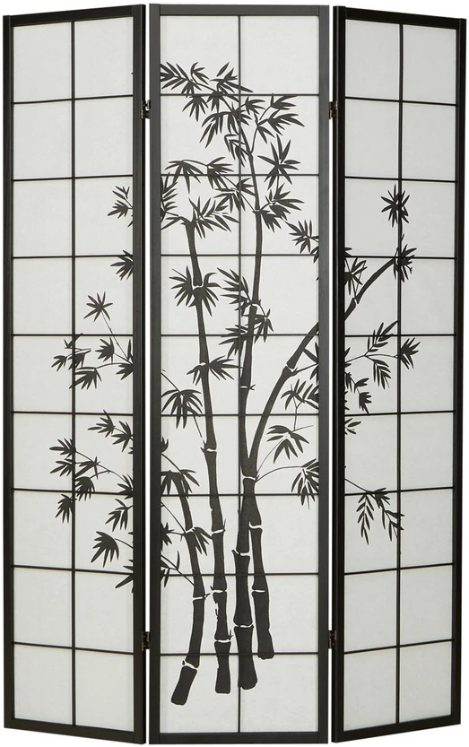 Homestyle4U Kambario pertvara, 132x2x179 cm, juoda
