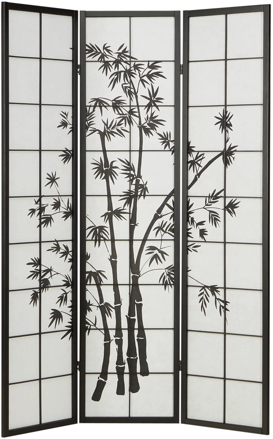 Homestyle4U Kambario pertvara, 132x2x179 cm, juoda