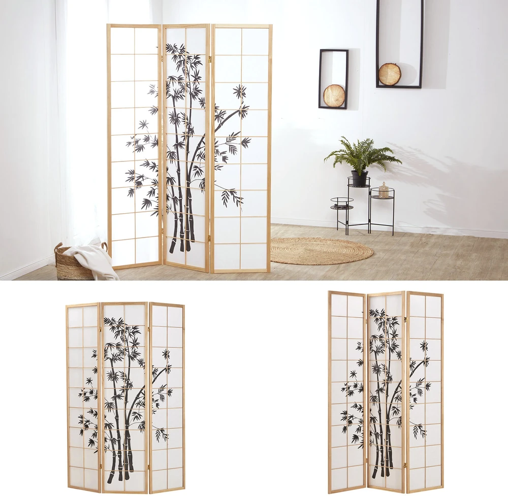 Homestyle4U Kambario pertvara, 132x2x179 cm, balta