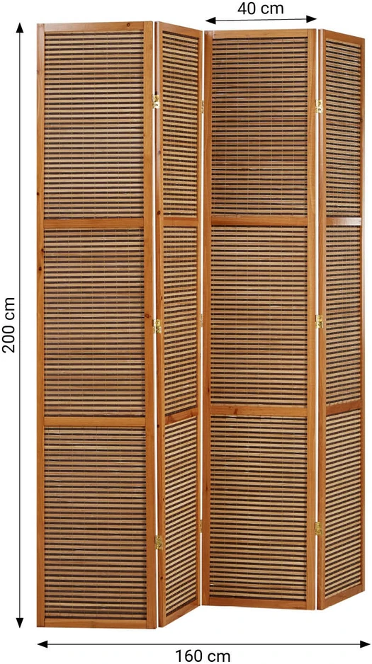 Homestyle4U Kambario pertvara, 160x200x1.8 cm, ruda