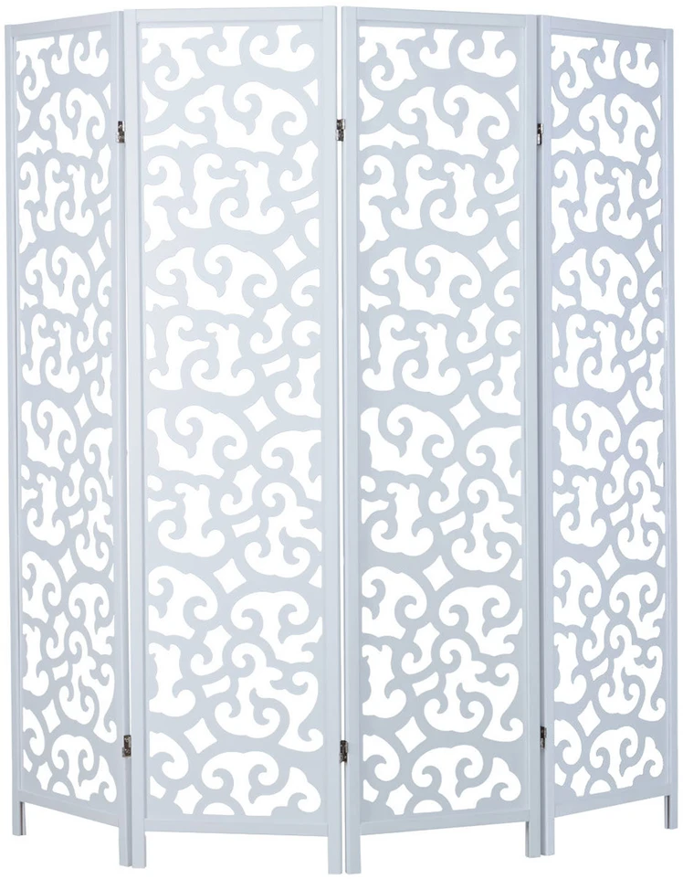 Homestyle4U Kambario pertvara, 173x2.2x175 cm, balta