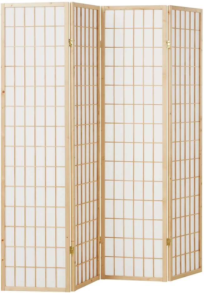 Homestyle4U Kambario pertvara, 176x2.2x175 cm, ruda