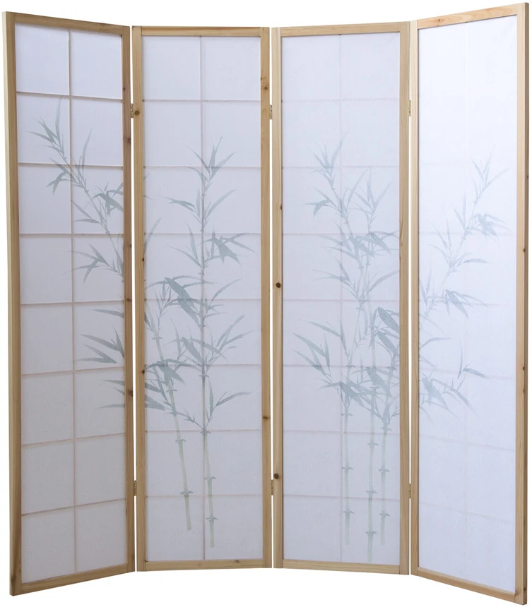 Homestyle4U Kambario pertvara, 176x2.2x175 cm, balta