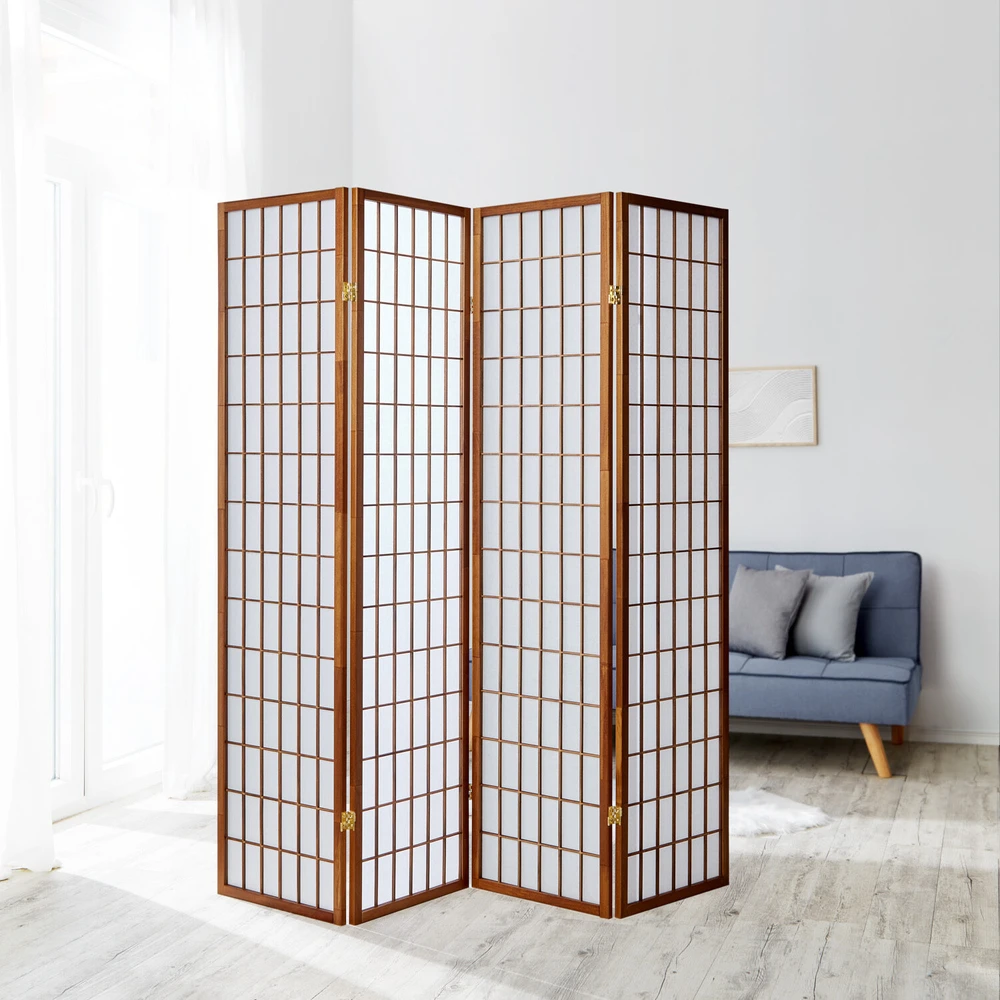 Homestyle4U Kambario pertvara, 176x2,2x175 cm, ruda