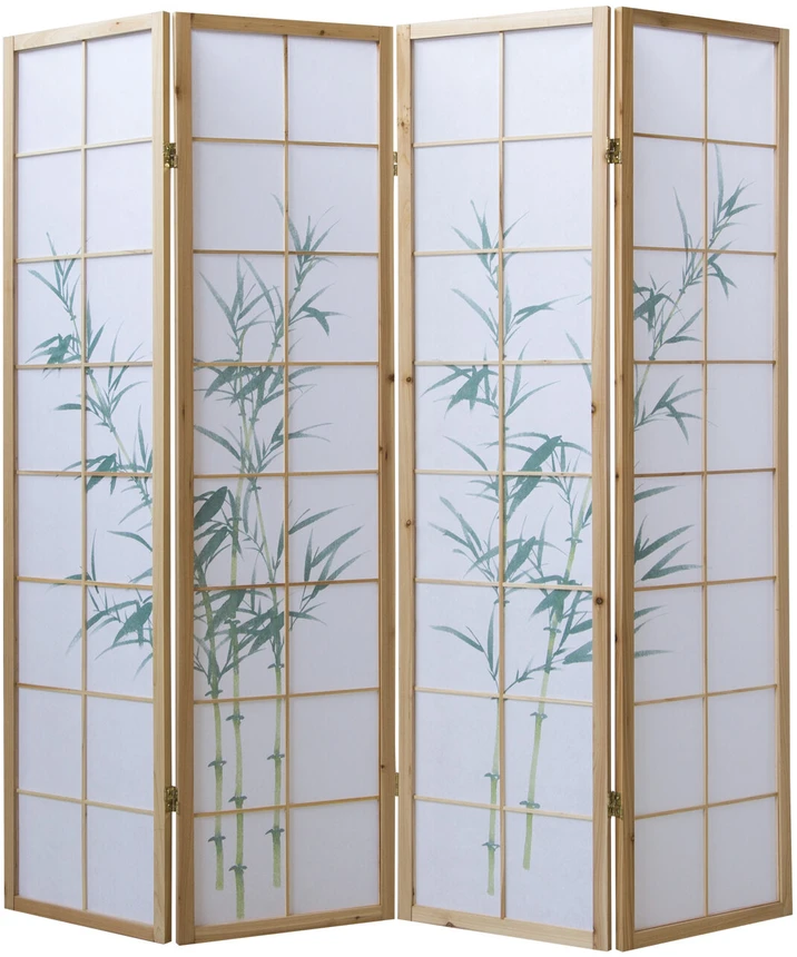 Homestyle4U Kambario pertvara, 176x2.2x175 cm, balta