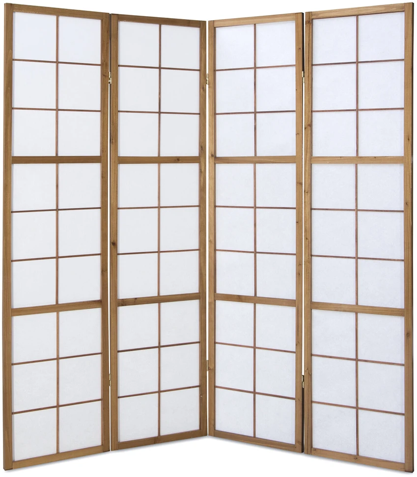 Homestyle4U Kambario pertvara, 176x2,2x175 cm, ruda