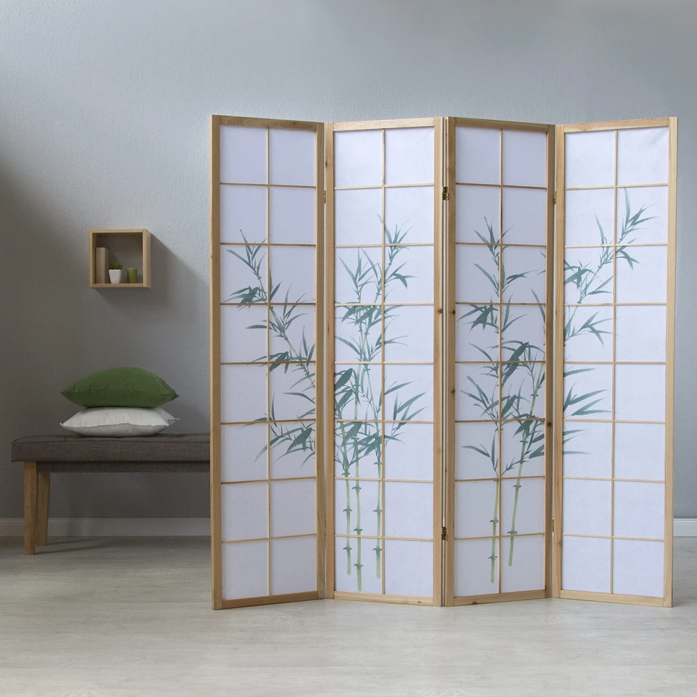 Homestyle4U Kambario pertvara, 176x2.2x175 cm, balta