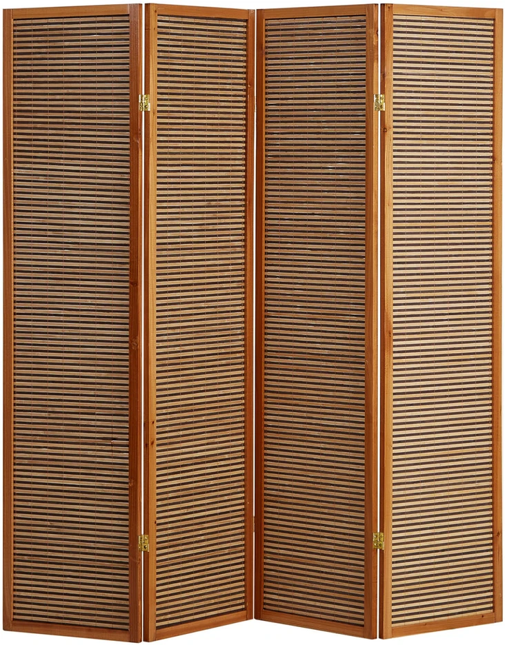Homestyle4U Kambario pertvara, 176x2,2x175 cm, ruda