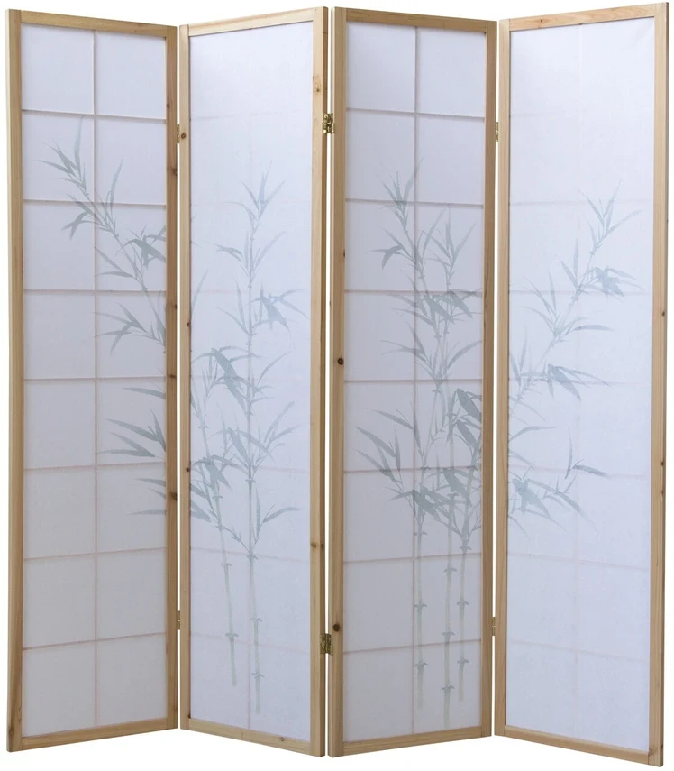 Homestyle4U Kambario pertvara, 176x2.2x175 cm, balta