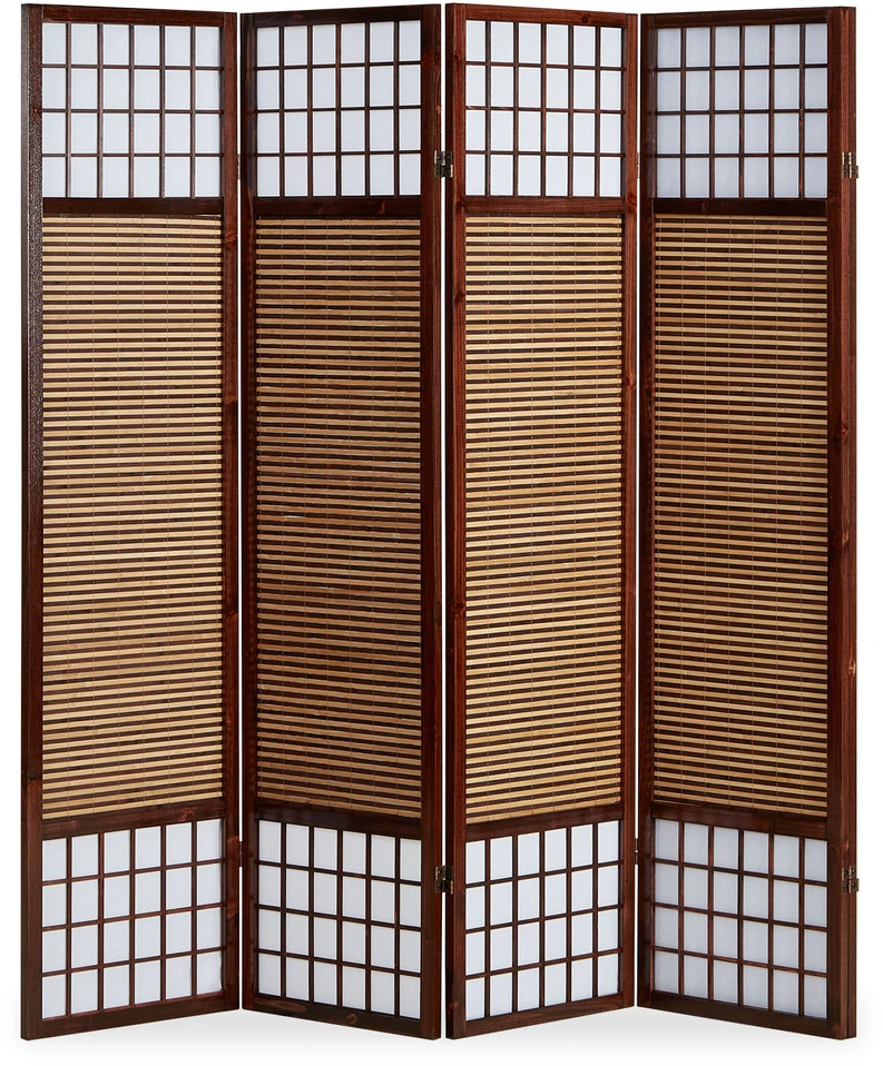 Homestyle4U Kambario pertvara, 176x2.2x175 cm, ruda