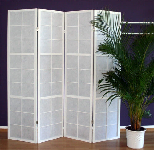 Homestyle4U Kambario pertvara, 176x2.2x175 cm, balta