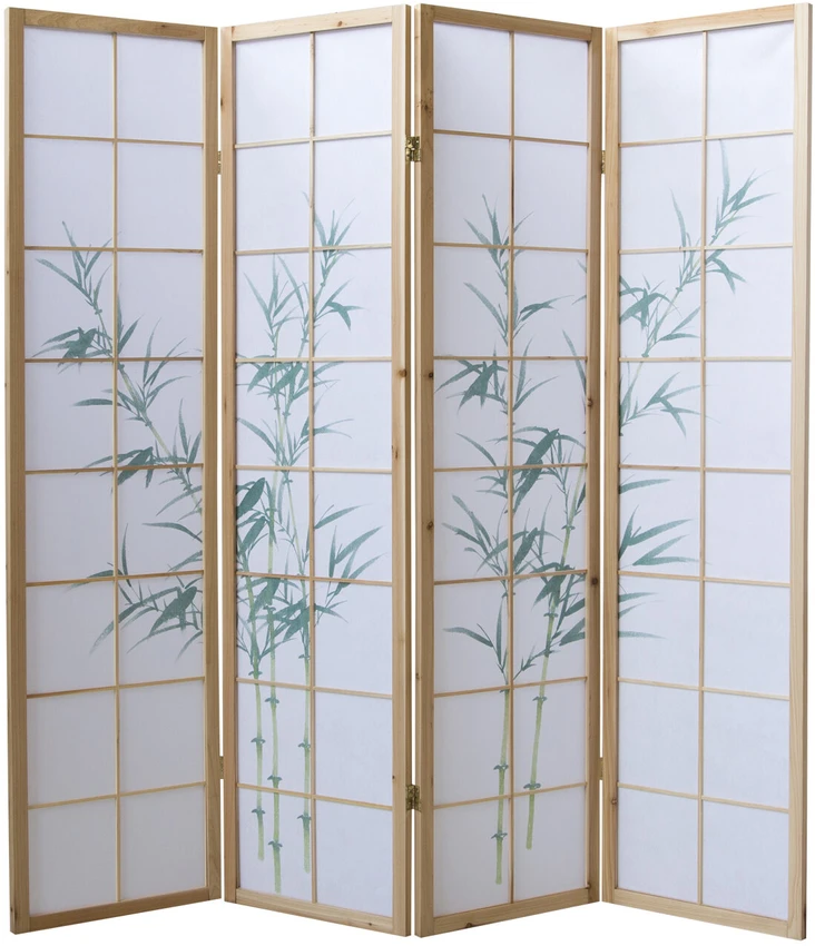 Homestyle4U Kambario pertvara, 176x2.2x175 cm, balta