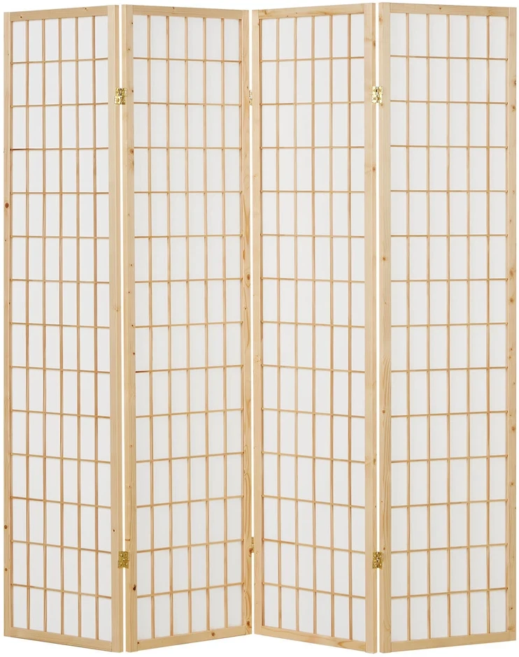 Homestyle4U Kambario pertvara, 176x2.2x175 cm, ruda
