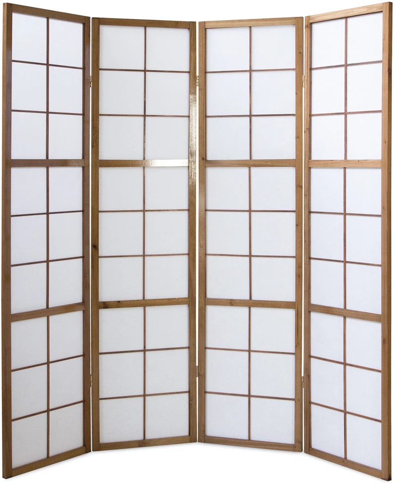 Homestyle4U Kambario pertvara, 176x2,2x175 cm, ruda