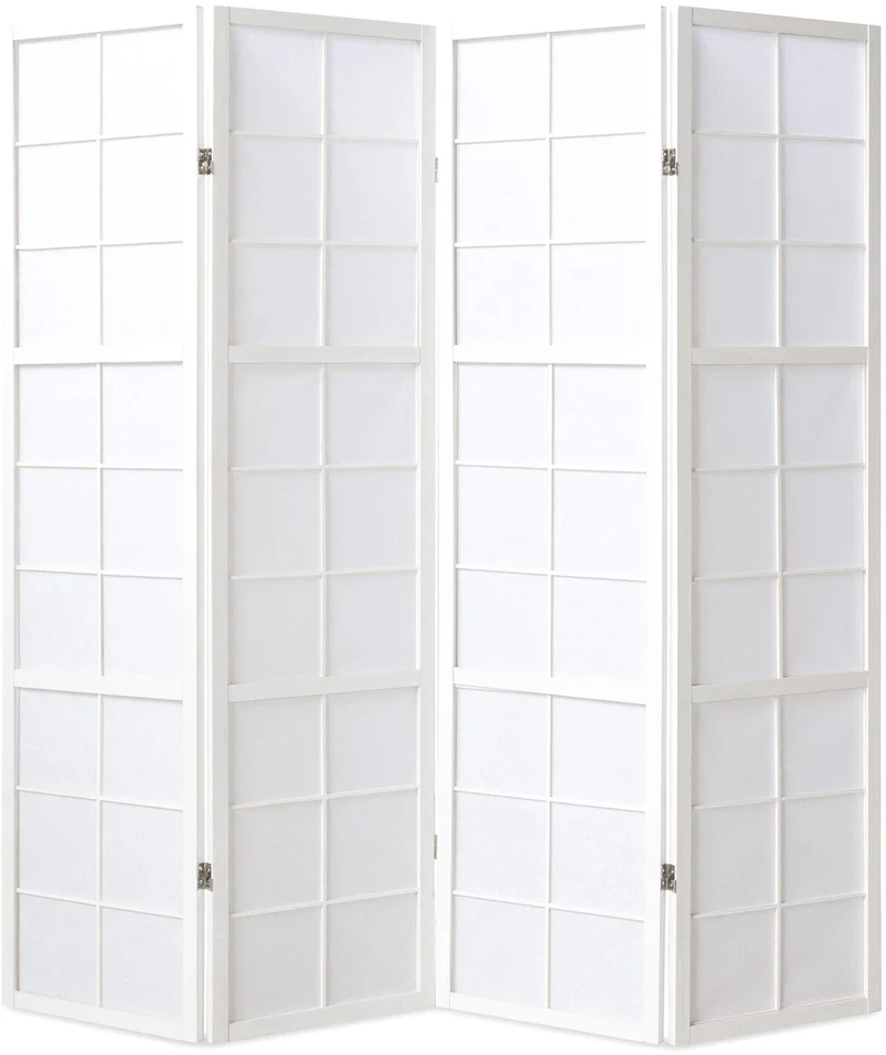 Homestyle4U Kambario pertvara, 176x2.2x175 cm, balta
