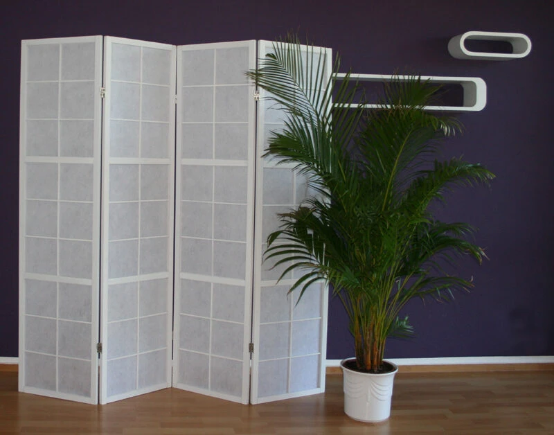 Homestyle4U Kambario pertvara, 176x2.2x175 cm, balta