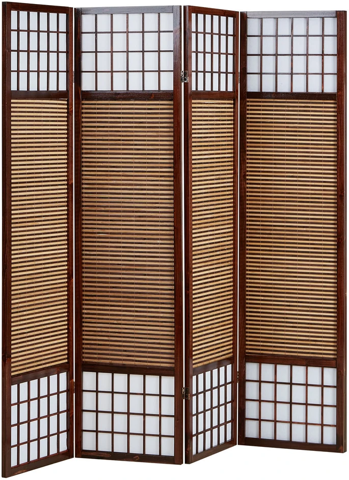 Homestyle4U Kambario pertvara, 176x2.2x175 cm, ruda