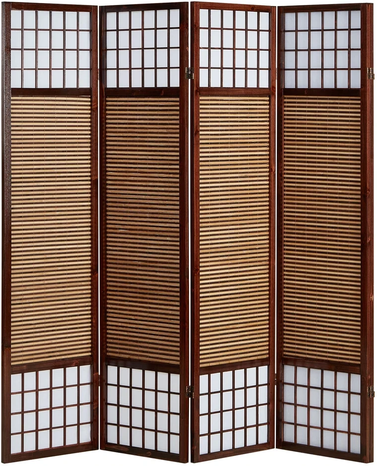 Homestyle4U Kambario pertvara, 176x2.2x175 cm, ruda
