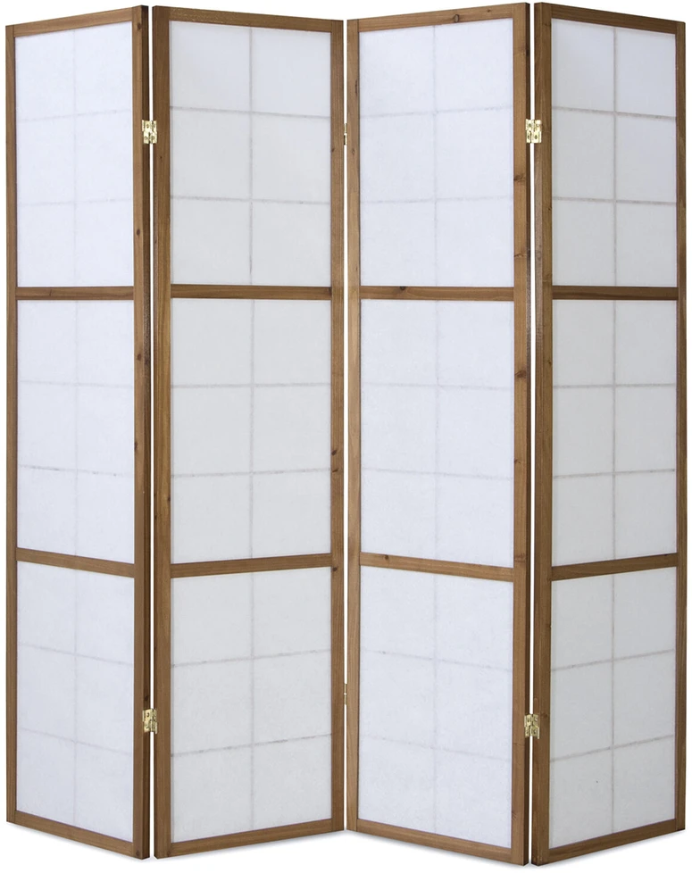 Homestyle4U Kambario pertvara, 176x2,2x175 cm, ruda
