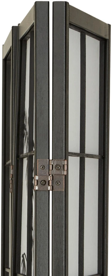 Homestyle4U Kambario pertvara, 176x2x179 cm, juoda