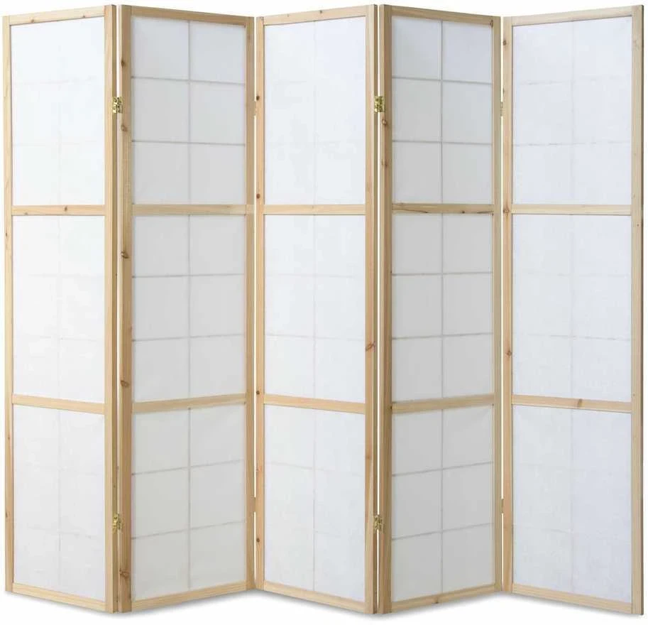 Homestyle4U Kambario pertvara, 220x2.2x175 cm, balta