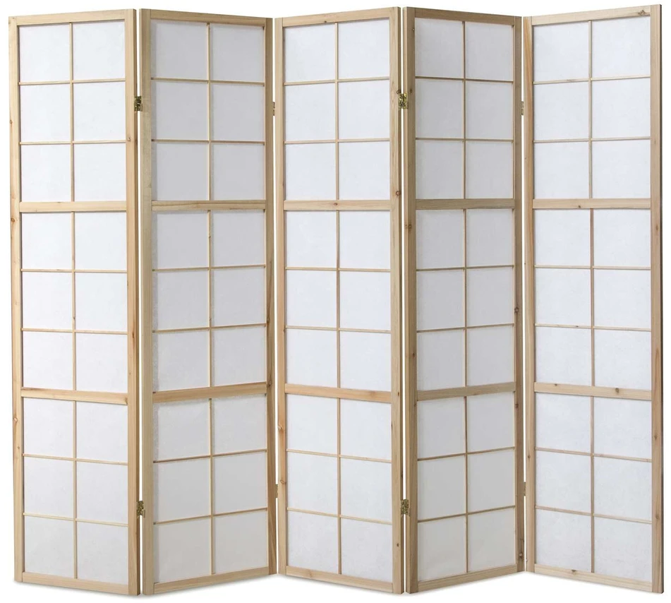 Homestyle4U Kambario pertvara, 220x2.2x175 cm, balta