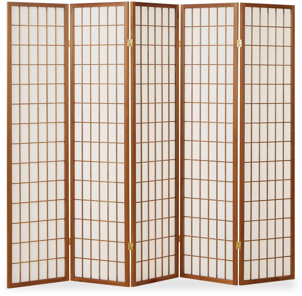 Homestyle4U Kambario pertvara, 220x2,2x175 cm, ruda