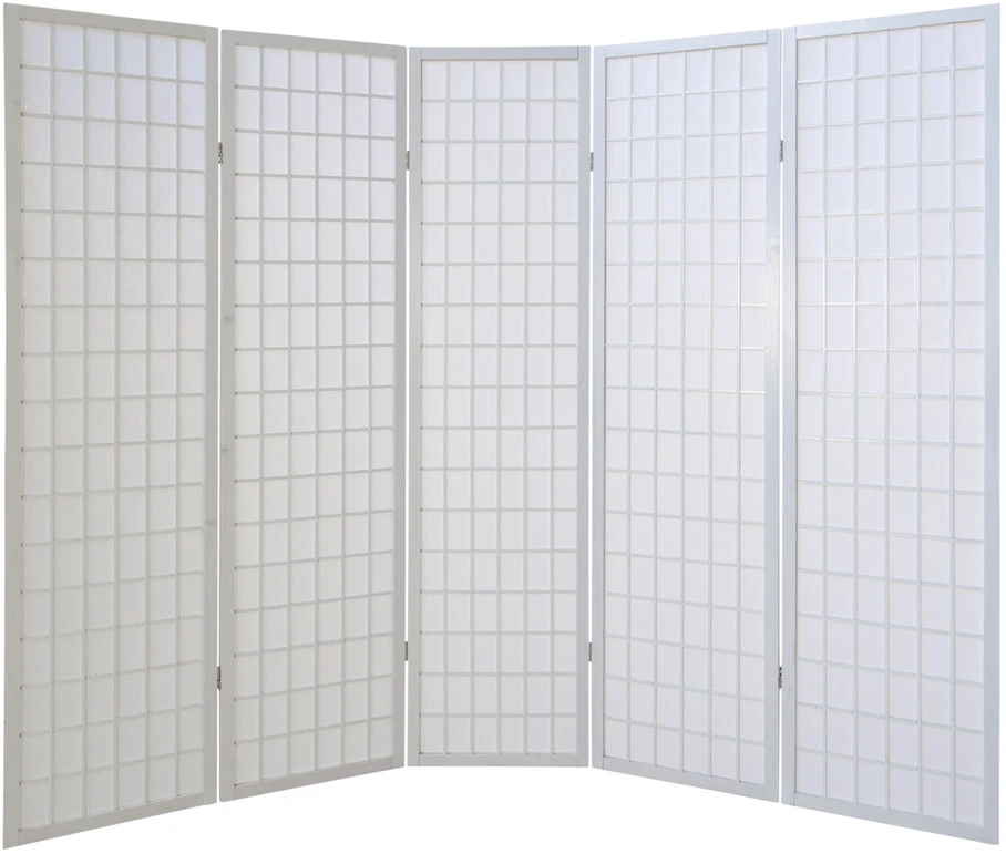 Homestyle4U Kambario pertvara, 220x2.2x175 cm, balta