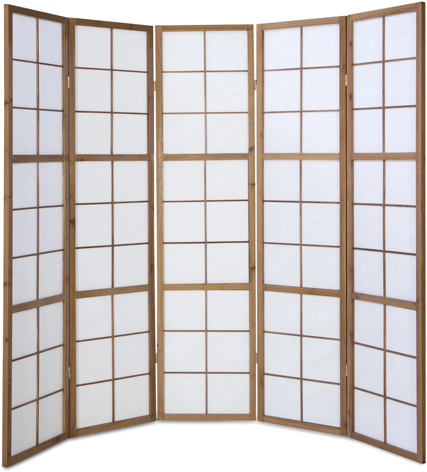 Homestyle4U Kambario pertvara, 220x2,2x175 cm, ruda